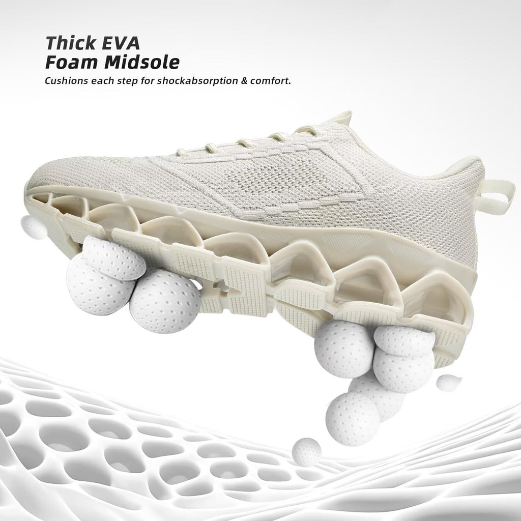 Womens Walking Shoes Fashion Running Tennis Blade Sneakers Mesh Breathable Athletic Sport Gym