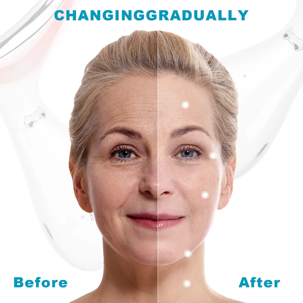 3-In-1 Face and Neck Massager with Warmth, Vibration and Microcurrent