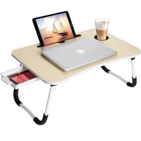 Table pliante multifonction pour ordinateur portable, lit ou canapé – support de lecture, d’écriture ou plateau de petit-déjeuner portable