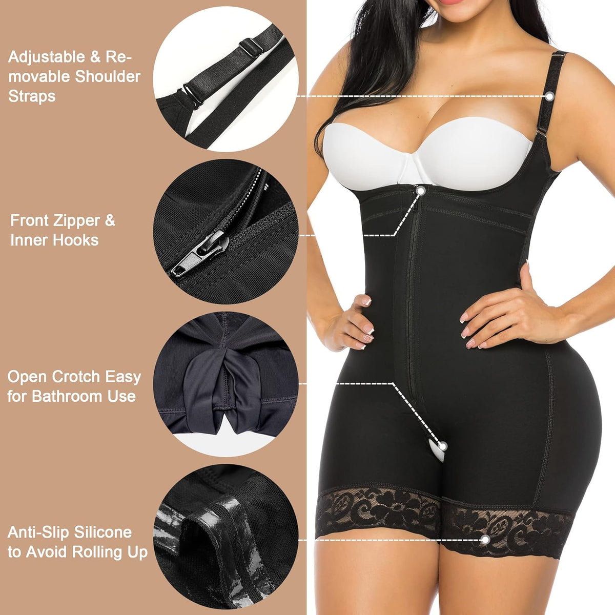 Fajas Colombianas Moldeadoras Shapewear Tummy Control Body Shaper