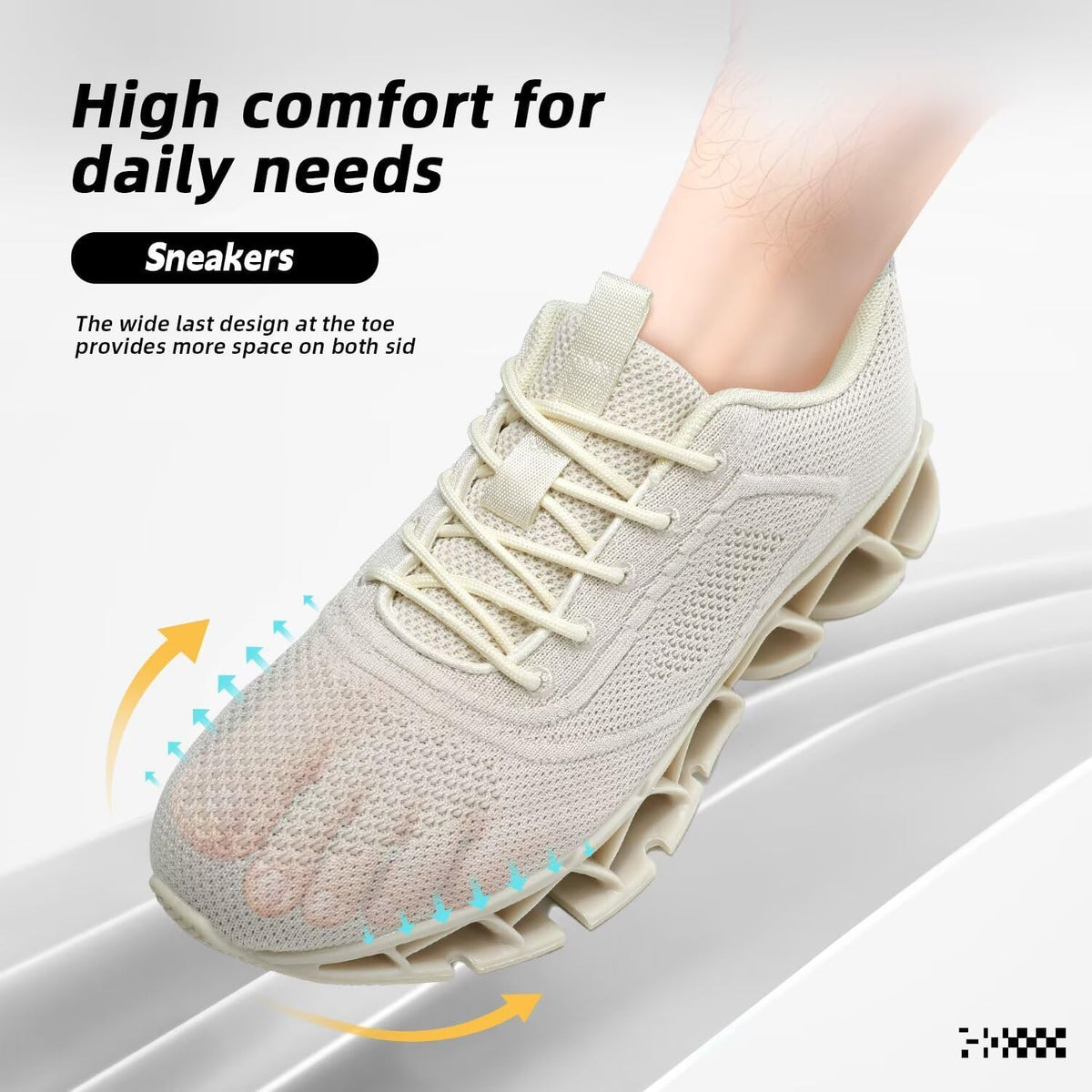 Womens Walking Shoes Fashion Running Tennis Blade Sneakers Mesh Breathable Athletic Sport Gym